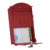Briefkasten Aluminiumbriefkasten Mailbox Ashford Rot
