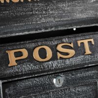 Briefkasten Wandbriefkasten mit nostalgischem Charme im Vintage Look