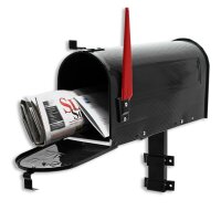US Mailbox Briefkasten Amerikanisches Design schwarz mit...