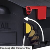 Original US-Mailbox USA Kunststoff Briefkasten schwarz