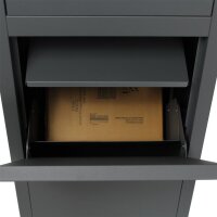 Paketkasten Paketbox Briefbox Standbriefkasten RAL 7016 anthrazit grau