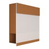Briefkasten Wandbriefkasten Elegance Pro White Rost RAL 8001 mit weißer Acrylplatte