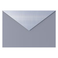 Briefkasten Wandbriefkasten Blitz Grau Metallic RAL 9007 mit Edelstahlklappe