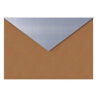 Briefkasten Wandbriefkasten Blitz Rost RAL 8001 mit Edelstahlklappe