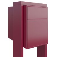 Briefkasten Standbriefkasten Big Box Rot RAL 3004