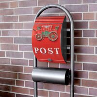 Edelstahl Standbriefkasten Briefkasten Mailbox...