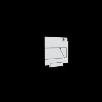 Doppel Briefkasten Standbriefkasten Square Schwarz RAL 9005 mit HPL-Front