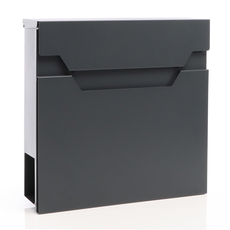Briefkasten kaufen mit Pulverbeschichtung in anthrazit weiß oder schwarz Design Briefkasten