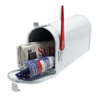US Mailbox Amerikanischer Briefkasten Postkasten BOX Wandbriefkasten Kult WEIß